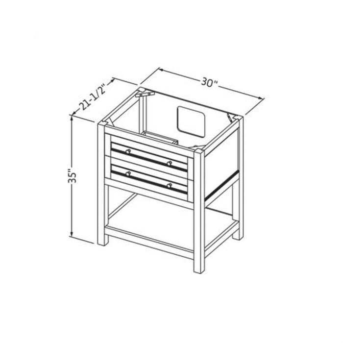 Hardware Resources Jeffrey Alexander Astoria 30" Espresso Freestanding Vanity With Calacatta Vienna Quartz Vanity Top, Backsplash and Rectangle Undermount Sink