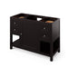 Hardware Resources Jeffrey Alexander Astoria 48" Espresso Freestanding Vanity With White Carrara Marble Vanity Top, Backsplash and Rectangle Undermount Sink