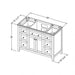 Hardware Resources Jeffrey Alexander Chatham Vanities 48" Gray Freestanding Vanity With Calacatta Vienna Quartz Vanity Top, Backsplash and Rectangle Undermount Sink