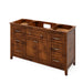 Hardware Resources Jeffrey Alexander Chatham Vanities 60" Chocolate Freestanding Vanity With Calacatta Vienna Quartz Vanity Top, Backsplash and Rectangle Undermount Sink