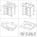 Hardware Resources Jeffrey Alexander Katara 30" Black Freestanding Vanity With Steel Gray Cultured Marble Vanity Top, Backsplash and Rectangle Undermount Sink