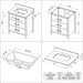 Hardware Resources Jeffrey Alexander Katara 30" Green Freestanding Vanity With Calacatta Vienna Quartz Vanity Top, Backsplash and Rectangle Undermount Sink