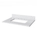 Hardware Resources Jeffrey Alexander Katara 30" Hale Blue Freestanding Vanity With White Carrara Marble Vanity Top, Backsplash and Rectangle Undermount Sink