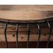 NovaSolo Barca Round Coffee Table 31" Natural Boat Wood IMV 28002