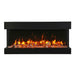 Remii BAY-SLIM Series 3 Sided Glass Electric Fireplace