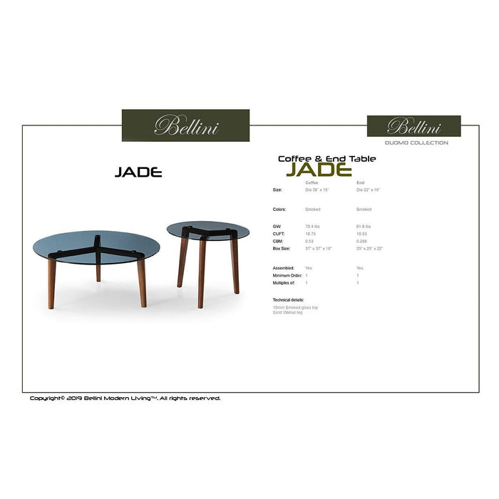 Bellini Modern Living Jade End Table Jade ET