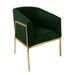 Bellini Modern Living Fame Arm Chair Green Fame GLD GRN