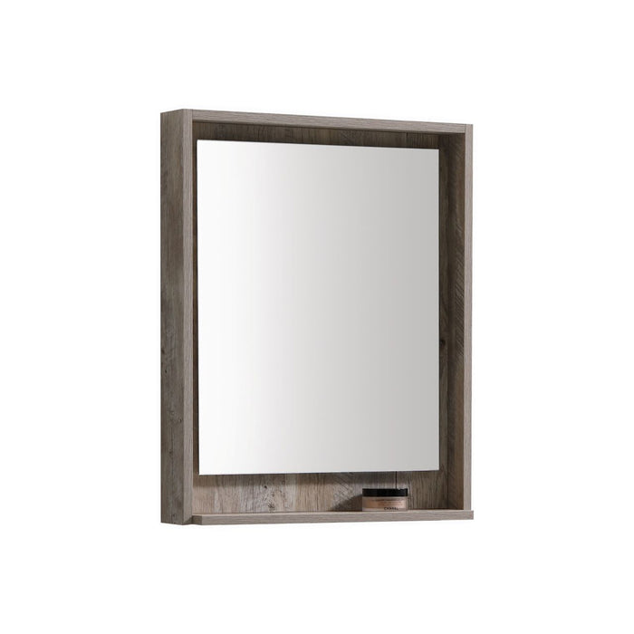 KubeBath Bosco 24" Framed Mirror With Shelve