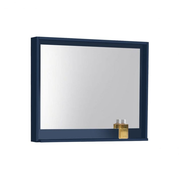 KubeBath Bosco 36" Framed Mirror With Shelve