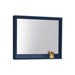 KubeBath Bosco 36" Framed Mirror With Shelve