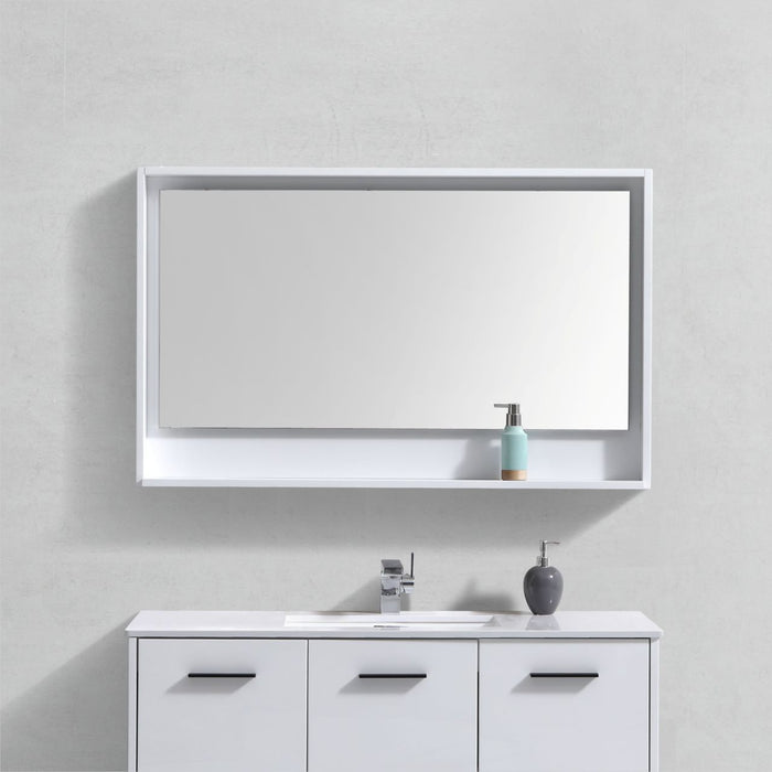 KubeBath Bosco 48″ Framed Mirror With Shelve 48″ size