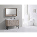 KubeBath Bosco Modern Bathroom Vanity with Quartz Countertop and Matching Mirror