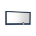 KubeBath Kube 60″ Framed Mirror With Shelve in Blue