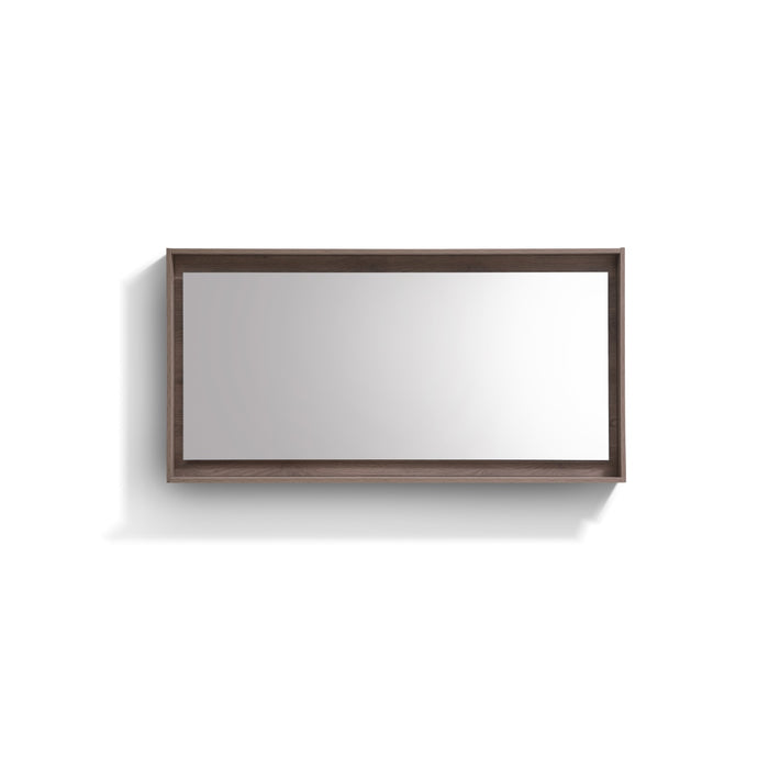 KubeBath Kube 60″ Framed Mirror With Shelve