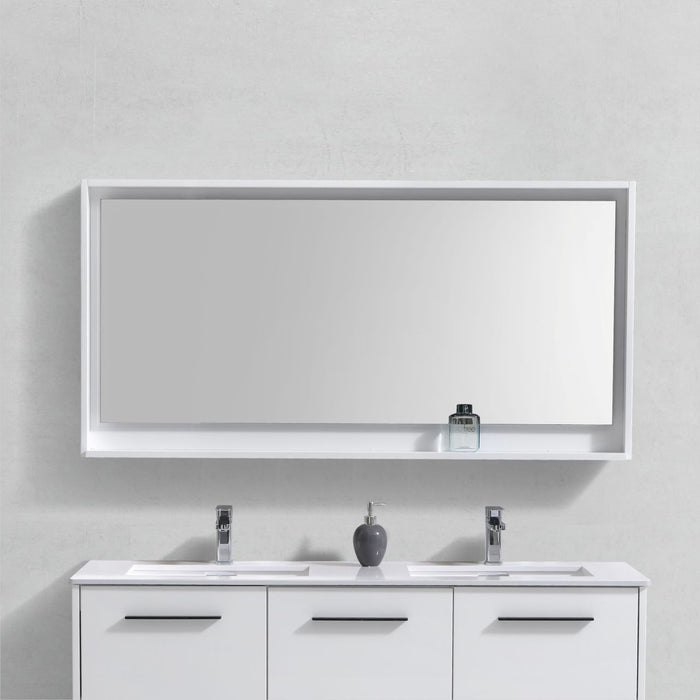 KubeBath Bosco 60″ Framed Mirror With Shelve 60″ size