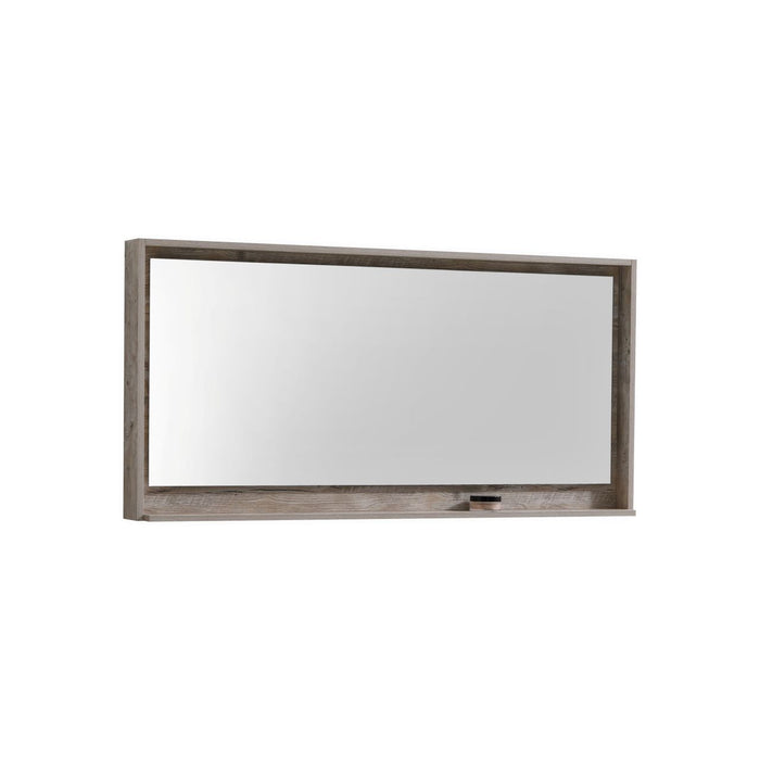 KubeBath Bosco 60″ Framed Mirror With Shelve 60″ size