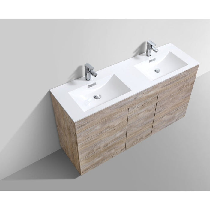 KubeBath Milano 60" Double Sink Modern Bathroom Vanity