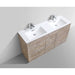 KubeBath Milano 60" Double Sink Modern Bathroom Vanity
