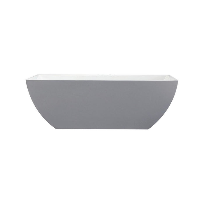 KubeBath Kube Contemporanea White Free Standing Bathtub