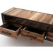 NovaSolo Nordic TV Dresser 3 Drawers Natural Boat Wood KK NO 18005