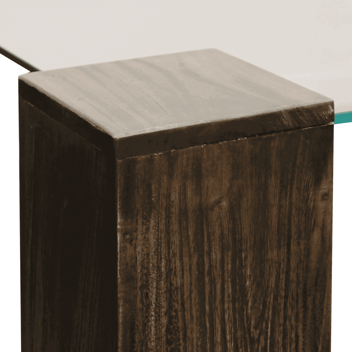 Harp & Finial KOBE DINING TABLE- LARGE SQUARE | Vintage Iron Finish on
