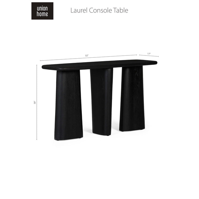 Union Home Laurel Console Table - Charcoal LVR00268