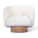 Union Home Rotunda Chair - White Boucle LVR00748