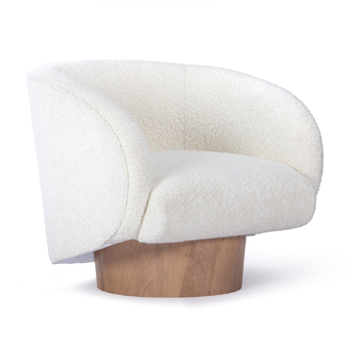 Union Home Rotunda Chair - White Boucle LVR00748