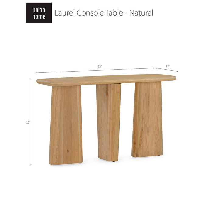 Union Home Laurel Console Table - Natural LVR00347