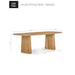 Union Home Laurel Dining Table - Natural DIN00118