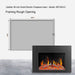 LiteStar 38-in Wall Mounted Electric Fireplace Insert with Smart App 5 Unique Flame Crackling Sounds - ZEF38VC,Black