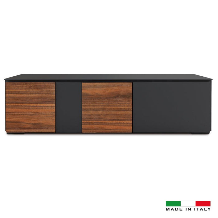 Bellini Modern Living Loft TV Stand Anthracite Walnut Loft-1100