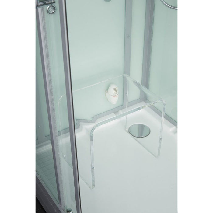 Maya Bath White Platinum Lucca Steam Shower - Right 204