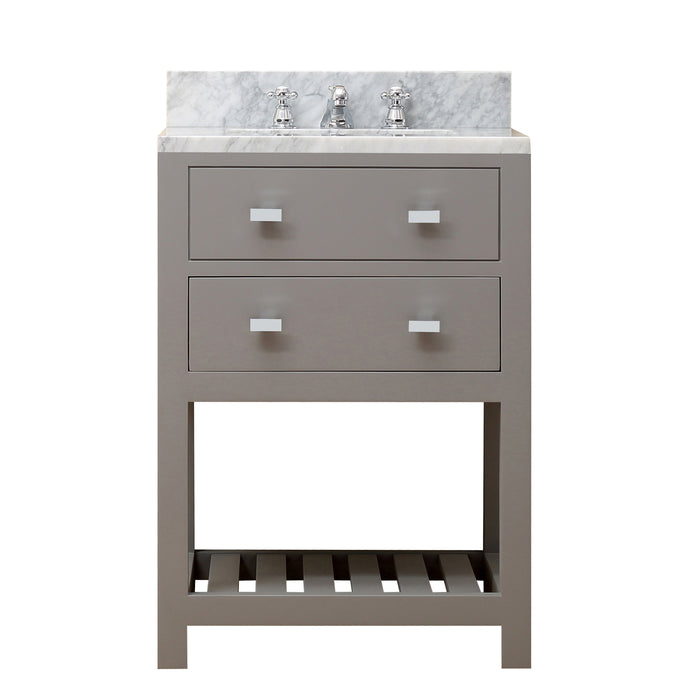 Water Creation Madalyn 24 Inch Cashmere Grey Single Sink Bathroom Vanity From The Madalyn Collection MA24CW01CG-000000000