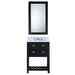 Water Creation Madalyn 24 Inch Espresso Single Sink Bathroom Vanity With Matching Framed Mirror From The Madalyn Collection MA24CW01ES-R21000000