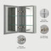 Blossom Aluminum Medicine Cabinet with Mirror – MC8 1526