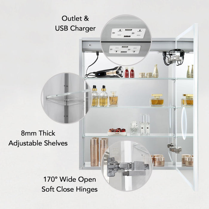 Blossom Asta – 24 Inches LED Medicine Cabinet