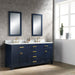 Water Creation Madison Madison 72-Inch Double Sink Carrara White Marble Vanity In Monarch Blue MS72CW06MB-000000000
