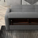 Melagio Aura Sectional with Reversible Chaise, Storage, and Performance Fabric Diego Gray Aura-Sec-VisGrey-6553600