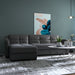 Melagio Yukon Sectional with Reversible Chaise, Storage, and Performance Fabric Diego Gray Ykn-Sec-VisGrey-268418