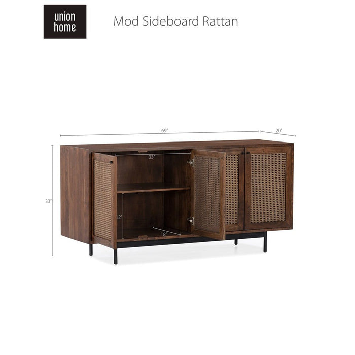 Union Home Mod Sideboard Rattan LVR00251