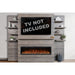 Modern Flames Allwood Wall System in Driftwood Gray | 60'' Spectrum Slimline Electric Fireplace