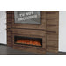 Modern Flames Allwood Wall System in Weathered Walnut | 60'' Spectrum Slimline Electric Fireplace