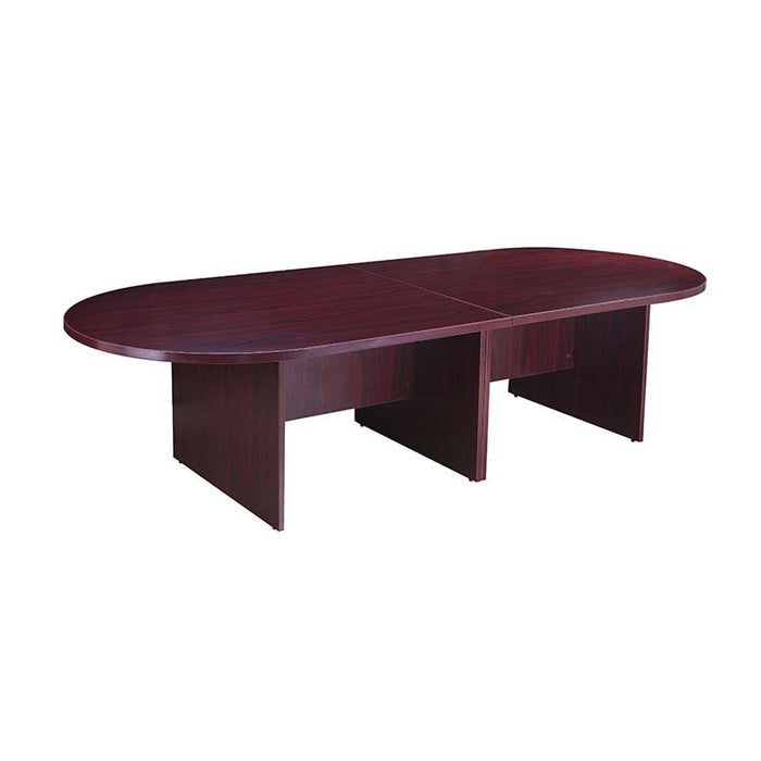 Boss Office Products 120W x 47D Race Track Conference Table- Mahogany N137-M