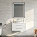 Eviva Totti Wave 30" Modern Bathroom Vanity in Espresso, Gray, or White, Finish with Super White Man-Made Stone Countertop and Porcelain Vessel Sink