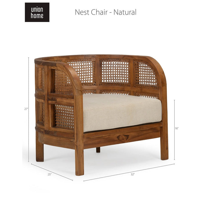 Union Home Nest Chair - Natural LVR00094
