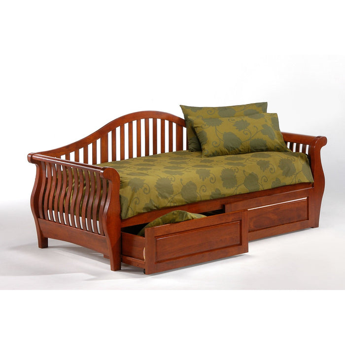 Night and Day Furniture Cherry Nightfall Daybed Complete