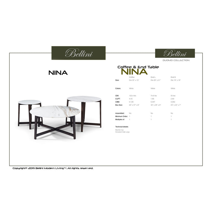 Bellini Modern Living Nina Coffee Table Nina CT