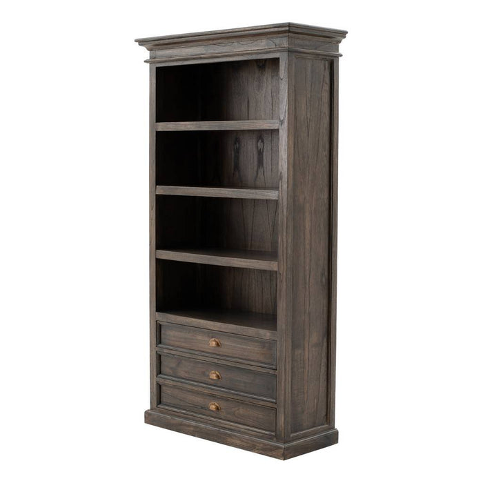 NovaSolo Halifax Mindi Bookcase Black Wash CA580BW