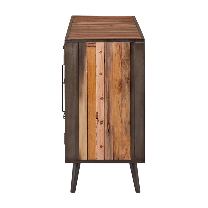 NovaSolo Nordic Buffet 2 Doors 3 Drawers 62" Natural Boat Wood KK NO 19008